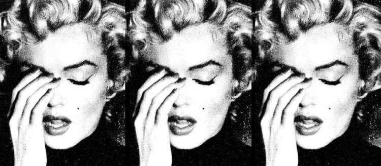 marilyn triptych by Russell Young