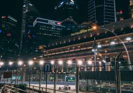 Singapore F1 at night.