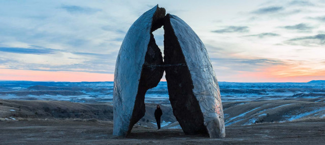 Beartooth Sculpture Installation at the Tippet Rise Art Center. Image Credit: Moss and Fog