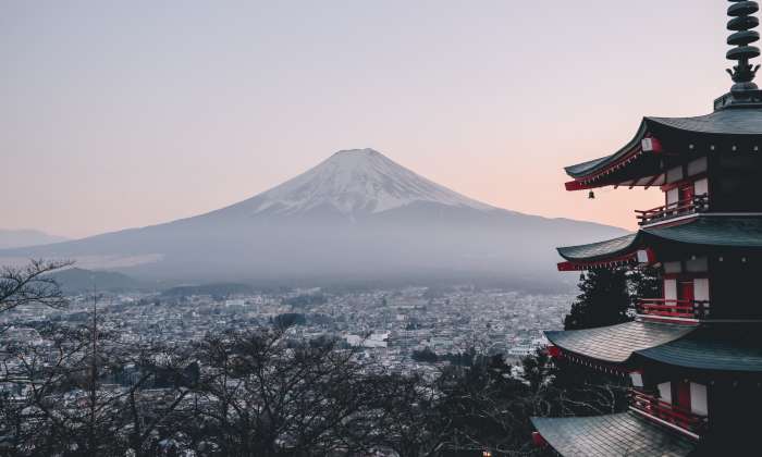 Kyoto and Mount Fuji.